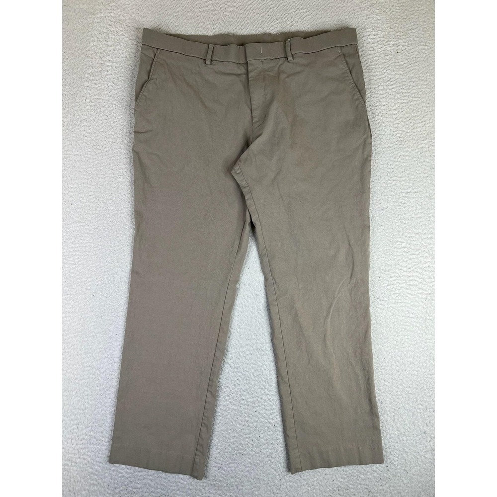 Tommy‎ Hilfiger Mens 38x29 Beige Classic Fit Stretch Chino Casual Office Pants